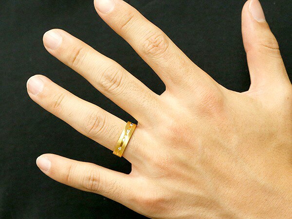 結婚指輪 マリッジリング ペアリング ゴールド 2個セット イエローゴールドk10 ダ...
