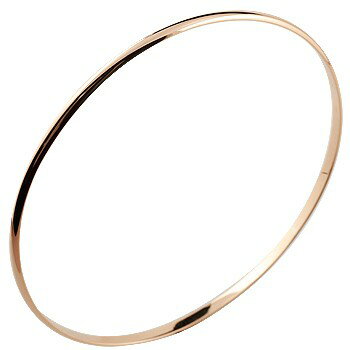 18金 バングル ブレスレット ピンクゴールドk18 地金 シンプル 18k男女兼用 ユニセックス 男女問わず レディース