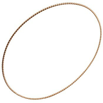 18金 バングル ブレスレット ピンクゴールドk18 地金 ツイスト シンプル レディース 女性 妻 彼女 ジュエリー 送料無料 人気 18k 普段使い