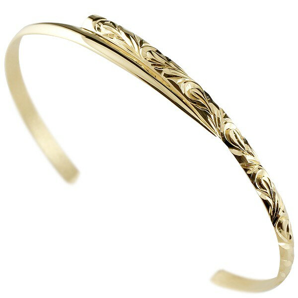 18金 バングル ゴールド k18 ブレスレット ハワイアンジュエリー ハワイアン イエローゴールドk18 地金 コントラッド 東京 CONTRAD TOKYO...