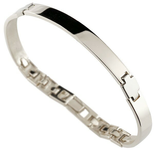 ブレスレット ホワイトゴールドk10 クロス 地金 幅広 太め 十字架 10金 コントラッド 東京 CONTRAD TOKYO 10k シンプル 男女兼用 ユニ...