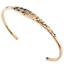 メンズ 18金 バングル ゴールド k18 ブレスレット ハワイアンジュエリー ハワイアン ピンクゴールドk18 k18 地金 18k シンプル 人気(4)