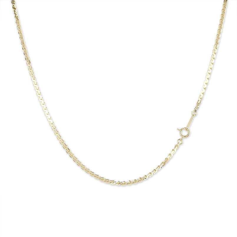 Rhinestone - 18金 イエローゴールドk18 ネックレス レディース 女性 妻 彼女 チェーン k18 18k チェーン だけ チェーンのみ ネックレスチェーン 選べる長さ 35cm〜50cm S字チェーン ゴールド k18 シンプル 地金 女性 人気