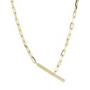 【10%OFF】18金 ネックレス 18k メンズ ダイヤモンド ハート&キューピッド H&C ダイヤ 0.06ct ゴールド バーネックレス 50cm 太め ...