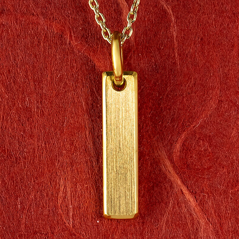 純金 24金 ペンダントトップ バー ネックレス レディース 造幣局検定刻印付 鍛造 プレート チャーム 24k ゴールド 金
