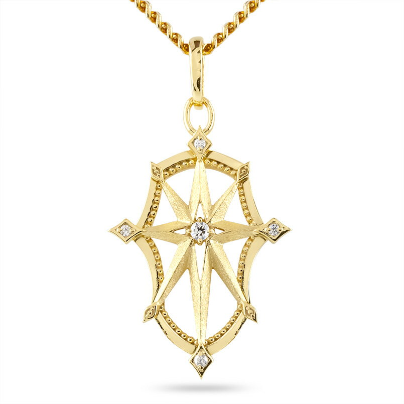 10金 ペンダントトップ ネックレス メンズ ゴールド ペンダント 喜平用 キュービックジルコニア サザンクロス イエローゴールドk10 キヘイ 男性 人気