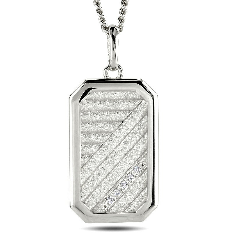 プラチナ ペンダントトップ メンズ インゴット型 喜平用 ネックレス 大ぶり チャーム 大きめ ダイヤ プ..