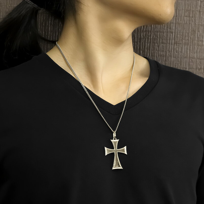 【クーポンで10％OFF】ネックレス プラチナ クロス 十字架 ダイヤモンド 喜平 ペンダントトップ 大ぶり pt900 ダイヤ プレゼント ジュエリー グランド 男女兼用 ユニセックス 男女問わず — vista 2
