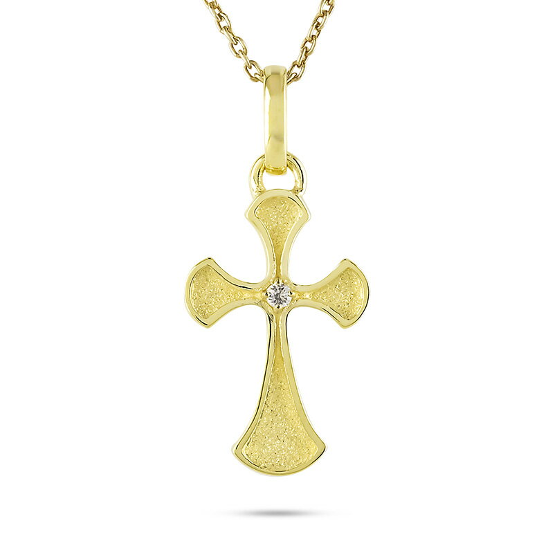ネックレス メンズ 18金 K18 クロス ダイヤモンド ペンダントトップ チャーム ゴールド ダイヤ 十字架 リバーシブル イエローゴールドK18 18k プレゼント 男性 メンズジュエリー 普段使い 人気 大人 スタンダード(4)