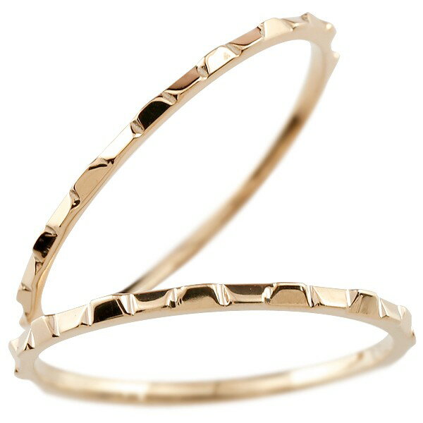 18金 結婚指輪 ペア ペアセット マリッジリング ペアリング 結婚記念リング ピンクゴールドk18 リング ウェディングリング ブライダルリング 細め 極細 ...