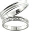 ペアリング ダイヤモンド ダイヤ ホワイトゴールドk18 マリッジリング 結婚指輪 2本セット 18k 18金 指輪 大きいサイズ対応
