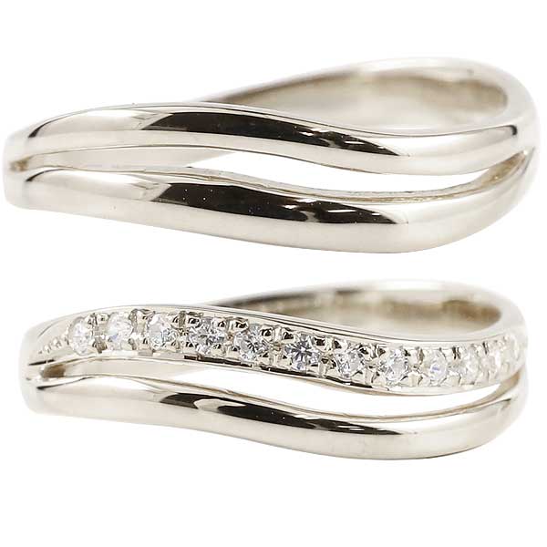 18金 ペアリング ダイヤモンドエタニティリング ダイヤモンドリング 結婚指輪 ホワイトゴールドk18 指輪 マリッジリング 幅広 18k 笑顔になるジュエリー お守り 大きいサイズ対応 【イニシャル…