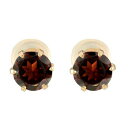 【最短発送】 18金 ピアス ガーネットピアス スタッドピアス ピンクゴールドk18 シンプルピアス k18PG 大粒 一粒 18k