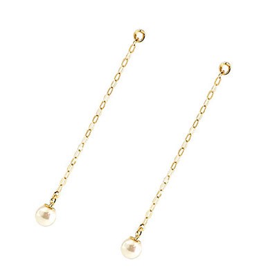 18金 ピアス ピアスパーツ パール チェーン イエローゴールドk18 スタッドピアス用 イヤリング用 シンプル 18k レディース 18金 ピアス ピアスパーツ パール チェーン イエローゴールドk18 スタッドピアス用 イヤリング用 シンプル 18k レディース