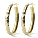 【最短発送】18金 ピアス 18金 ピアス フープピアス リング ゴールド イエローゴールドk18 18k 中空 地金 大ぶり シンプル ペア クロッシング式 ...