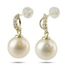 【最短発送】 18金 ピアス 18金 ピアス ピアス ペア パール アコヤ真珠 ダイヤモンド レディース イエローゴールドk18 18k スタッドピアス ゆれる 揺れる 女性