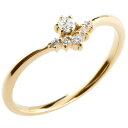 婚約指輪 エンゲージリング プロポーズリング エンゲージ ブライダル 彼女 結婚記念日 妻 女性 10金 リング 重ね付け ダイヤモンドリング イエローゴールド...