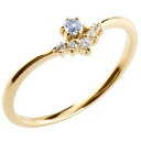 18金 リング 重ね付け ダイヤモンドタンザナイト イエローゴールドk18 18k ゴールド指輪 華奢 細め 細身 12月誕生石 ピンキーレディース 大きいサイズ対応(4)