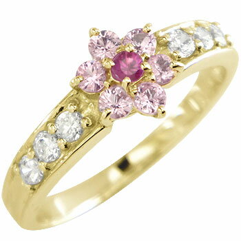 婚約指輪 エンゲージリング プロポーズリング エンゲージ ブライダル 彼女 結婚記念日 妻 女性 18金 リング ピンクサファイア ルビー ダイヤモンド イエローゴールドk18 指輪 花 フラワー 9月誕生石 18k 婚約指輪 エンゲージリング プロポーズリング エンゲージ ブライダル 彼女 結婚記念日 妻 女性 18金 リング ピンクサファイア ルビー ダイヤモンド イエローゴールドk18 指輪 花 フラワー 9月誕生石 18k