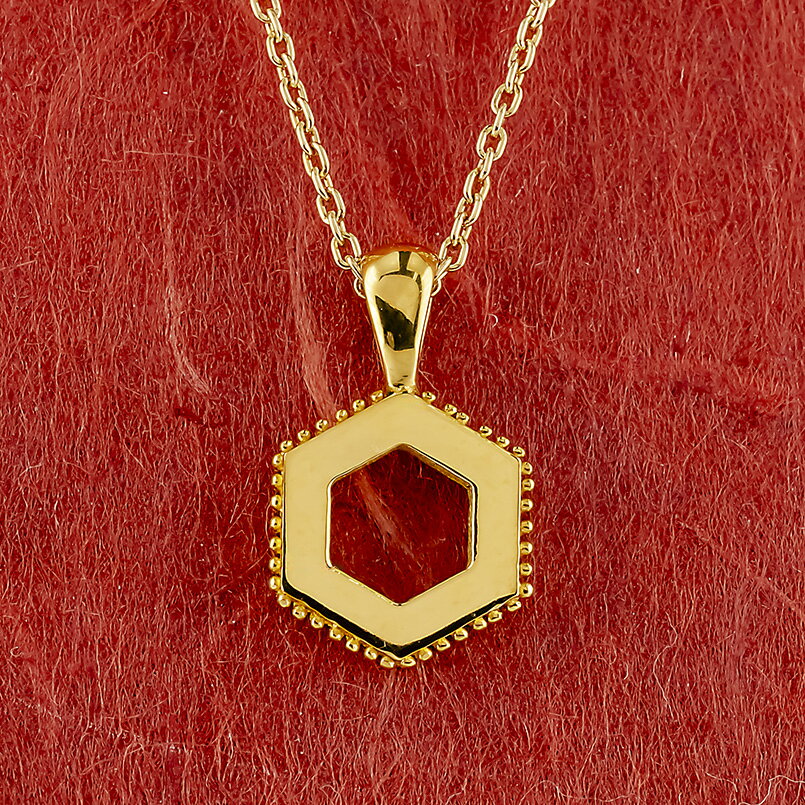 【最短発送】 24金 ネックレス 純金 ペンダントトップ 六角形 金 ゴールド 24k K24 ヘキサゴン ミル打ち お守り シンプル 人気 おしゃれ 金属アレルギー対応 男女兼用 ユニセックス 男女問わず
