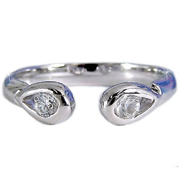 トゥリング 足の指輪 中指 ミディリング 人差し指 インデックスリング ダイヤモンド プラチナリング 4月のダイヤモンド 足指リング トウリング フリーサイズリ...