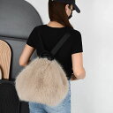 軽量 バッグ 3way 肩掛け 斜めがけ ショルダーバッグ もこもこ ふわふわ レディース 大きめ ファーバッグ ショルダー リュック
