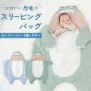 ベビー ギフト 恐竜のスリーピングバッグ サックス サックス お昼寝 ブランケット おくるみ 出産祝い