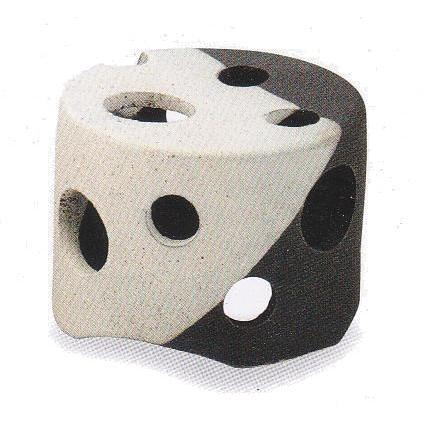 めだかハウス 白黒　（信楽焼き・陶器・水鉢・めだか鉢・メダカ鉢・睡蓮鉢・スイレン鉢・すいれん鉢・..