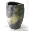 【傘立 陶器】窯変たわみ傘立 (信楽焼き・陶器・傘立て ・梅雨・玄関・収納・和風・おしゃれ・日本製)
