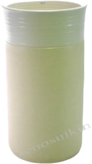 【傘立 陶器】ナチュラルホワイト傘立　（信楽焼き・陶器・傘立て ・梅雨・玄関・収納・和風・おしゃれ・日本製）