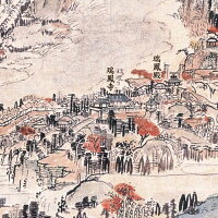 明治元年現状仙台城市之図