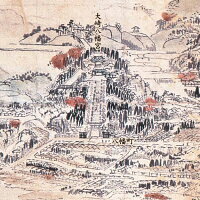 明治元年現状仙台城市之図