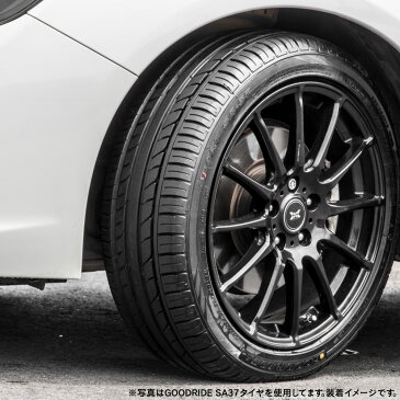 【取付対象】195/65R15 GOODRIDE RP28 サマータイヤ ホイールセット (ブラック) 15×6.0 +45 5H114.3 4本セット 夏タイヤ (195/65r15 195-65-15) ノア ヴォクシー エスクァイア プリウス カローラフィールダー セレナ