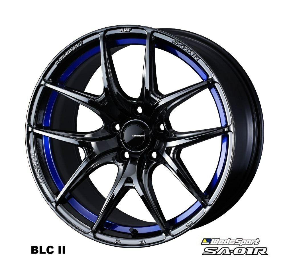 【1本】WedsSport SA-01R　18×8.5J +45 5/100 BLC II (ブルーライトクロームツー) 品番： 74695 (ウェッズスポーツ・エスエーゼロイチアール 正規品 AMF製法) ※送料無料 (沖縄県その他離島は別途送料)