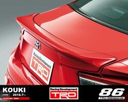 【TOYOTA86(ハチロク)ZN6/FA20後期型用】TRDリヤトランクスポイラーピュアレッド(M7Y)品番:MS342-18001-D1(TRDPERFORMANCEPARTS)