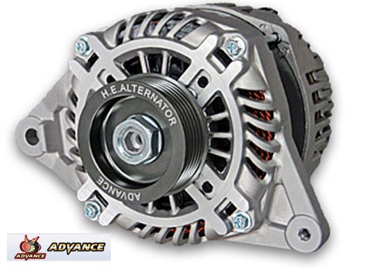  アドバンス ハイエフェンシーオルタネーター 150A ( シルバー)　品番： HE150-015S (ADVANCE HIGH EFFICIENCY ALTERNATOR) ※送料無料 (沖縄県および離島は除く)