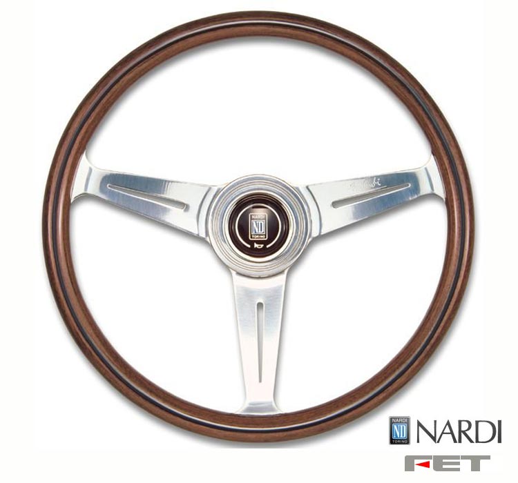 FET NARDI CLASSIC WOOD 38φ 380mm ウッド＆ポリッシュスポーク 品番： N140 (FET 正規品 ナルディ クラシック ウッド) ※送料無料 (沖縄県および離島は除く)