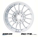 【 ENKEI Sports RC-T5 for TARMAC 】 17インチ 7.5J 5H-114.3 48 ホワイト 1本 (エンケイ スポーツ 軽量ホイール)