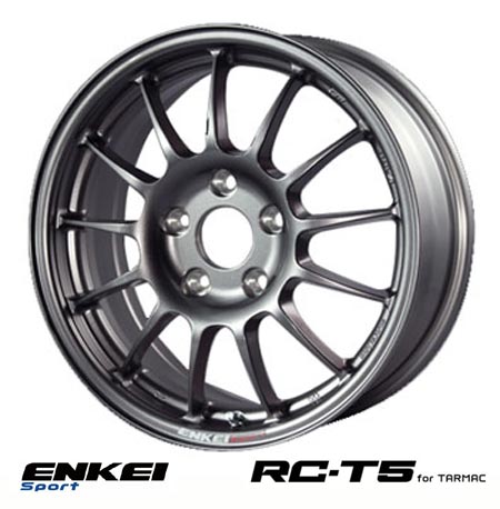 楽天KAZOON カー用品 楽天市場店【 ENKEI Sports RC-T5 for TARMAC 】 16インチ 7.0J 5H-114.3 +48 ダークシルバー 1本 （エンケイ スポーツ 軽量ホイール）