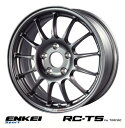 【 ENKEI Sports RC-T5 for TARMAC 】 16インチ 6.5J 4H-100 +45 ダークシルバー 1本 (エンケイ スポーツ 軽量ホイール)