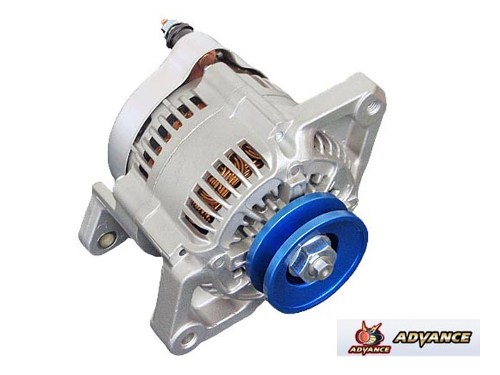 【 ジムニー　JA11, JA12 / F6A用 】 アドバンス ハイパワーオルタネーター / ブループーリー 品番： KH-JA11 (ADVANCE High-Power Alternator) ※送料無料 (沖縄県および離島は除く) 1