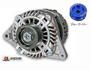  アドバンス ハイエフェンシーオルタネーター 150A (シルバー) プーリーカラー：ブルー　品番： HE150-012S (ADVANCE HIGH EFFICIENCY ALTERNATOR) ※送料無料 (沖縄県および離島は除く)