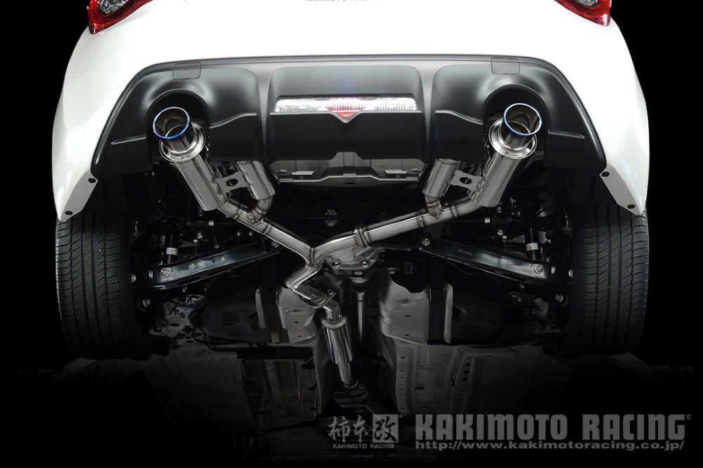 SUBARU BRZ　ZC6 / FA20 後期型用 柿本改 Regu.06 & R チタンフェイステール マフラー　商品コード： B22344 (KAKIMOTO RACING EXHAUST SYSTEM TITANIUM Fase Tail) 保安基準 JQR認証 (性能等確認済表示) 送料無料 ※沖縄県・その他離島は別途送料が必要