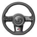 TOYOTA GRヤリス GXPA16, MXPA12 前期型用 レアル ステアリング オリジナルシリーズ オールレザー (シルバー×ブラックユーロステッチ) 品番: TYI-LPB-SL (REAL Steering 純正交換タイプ) ※送料無料 (沖縄県および離島は除く)
