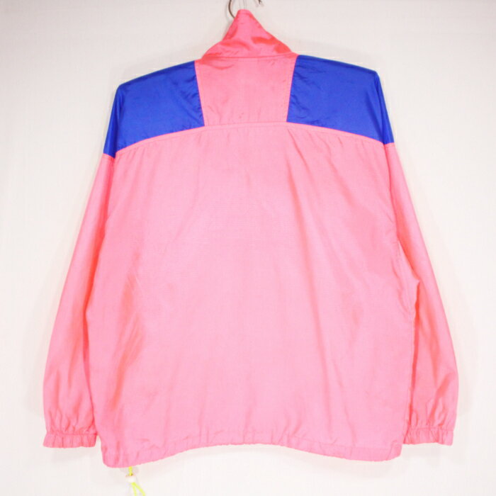 古着 レディース 80s COLUMBIA プルオーバー ナイロン ジャケット★Lサイズ ピンク