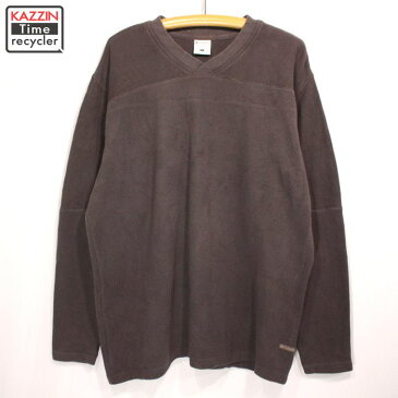 2000s コロンビア Vネック Tシャツ★XLサイズ Lサイズ 大きいサイズ ビッグサイズ 【USA買い付け】 【古着】 【中古】 【ユーズド】 黒 ブラック 長袖T ロンT 2109ss