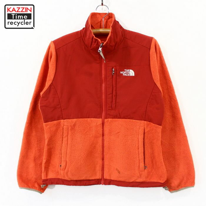 2000s THE NORTH FACE レディース フリース デナリ ジャケット 古着 ★ Mサイズ オレンジ ボルドー