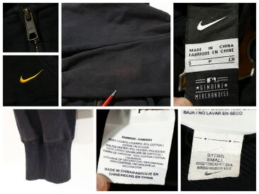 2000s MLB ピッツバーグ・パイレーツ フルジップ スウェット パーカー NIKE製 古着 ★ Lサイズ ブラック