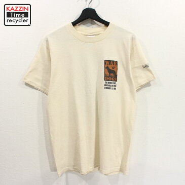 90s USA製 NATURE'S RECIPE プリント 半袖 Tシャツ 犬 古着 ★ 表記Mサイズ オフホワイト