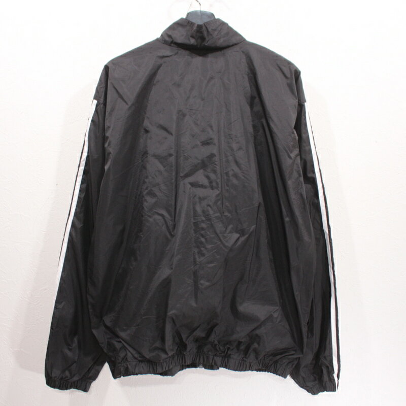 90s アディダス ナイロン ジャケット 古着 ★ 表記Lサイズ ビックサイズ 大きいサイズ ブラック